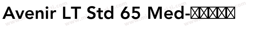 Avenir LT Std 65 Med字体转换